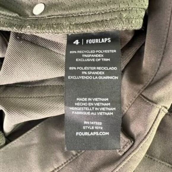 FOURLAPS Pants Mens 34X28 Olive Green Traverse Straight Leg Army 1072 Active - Picture 10 of 12